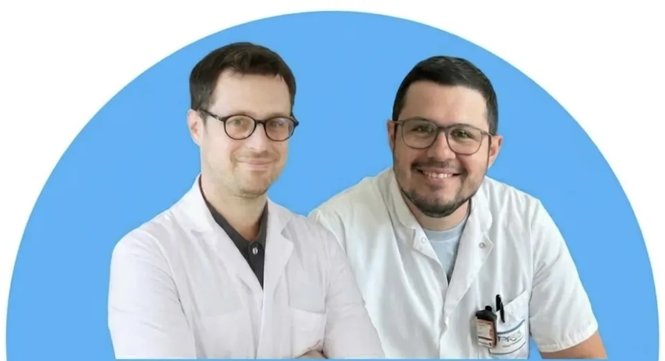 Sylvain et Julien, les deux médecins derrière la newsletter Médecin Malin.